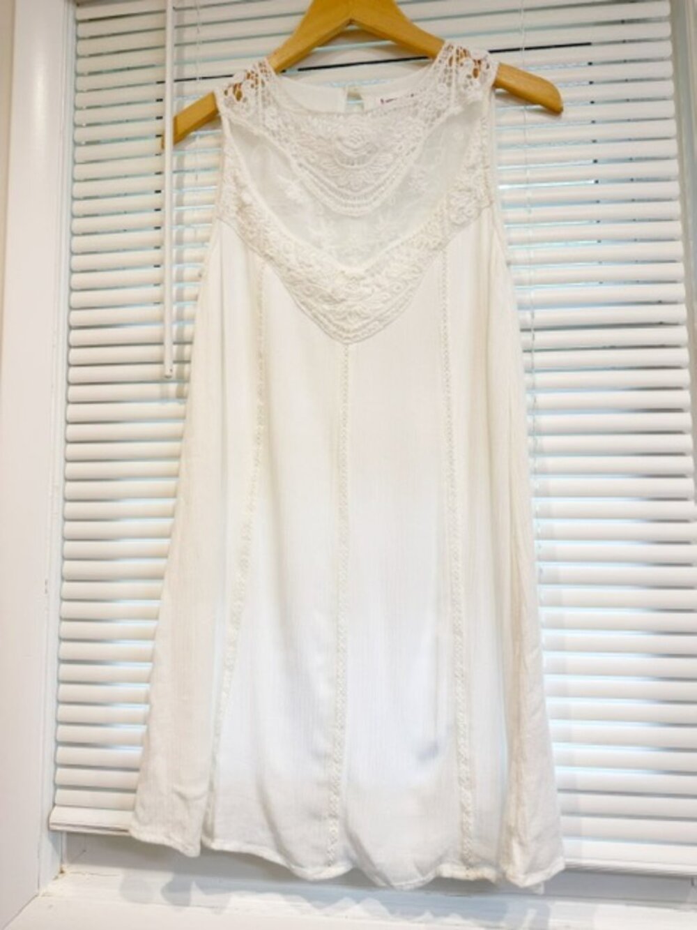 Save By The Dress White Sleeveless Lagen Look Dress Tunic Size S. - Picture 2 of 16